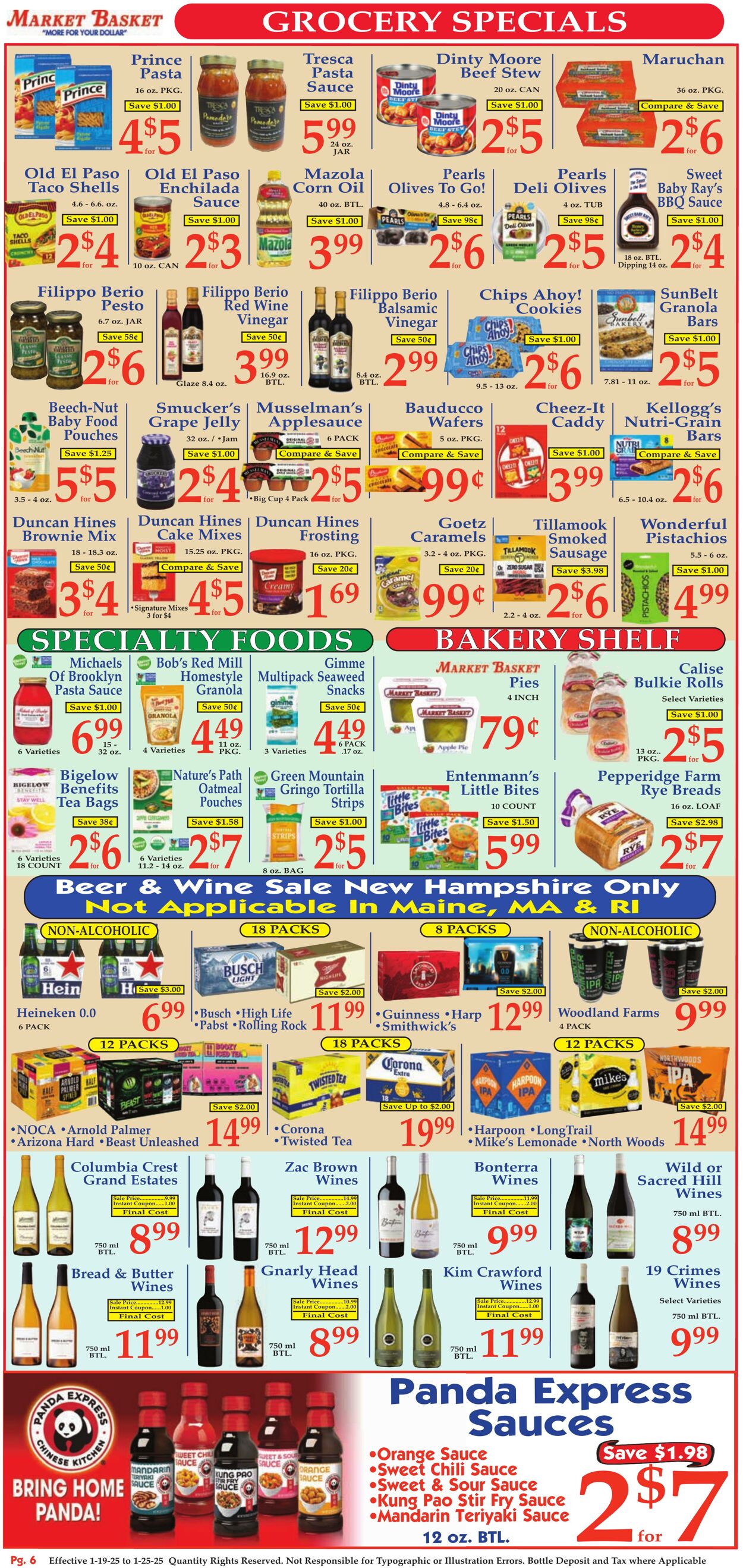 Weekly ad Market Basket 01/19/2025 - 01/25/2025