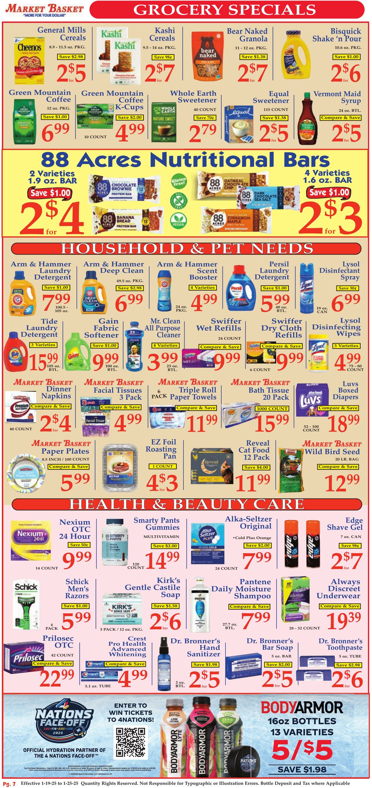 Weekly ad Market Basket 01/19/2025 - 01/25/2025