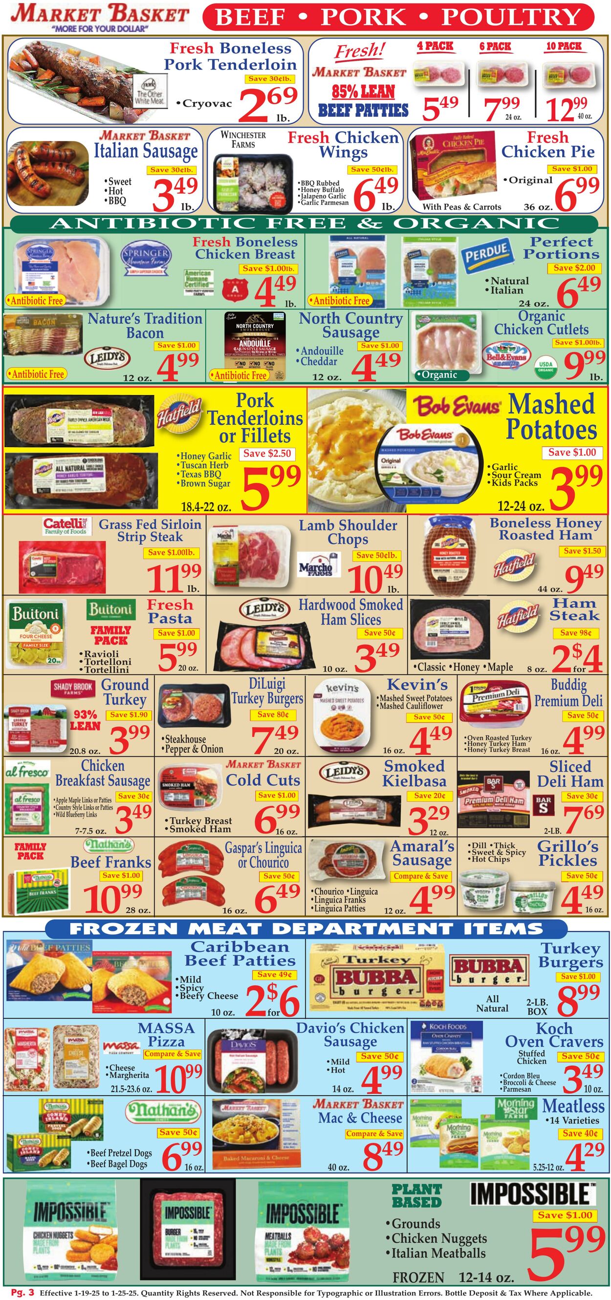 Weekly ad Market Basket 01/19/2025 - 01/25/2025