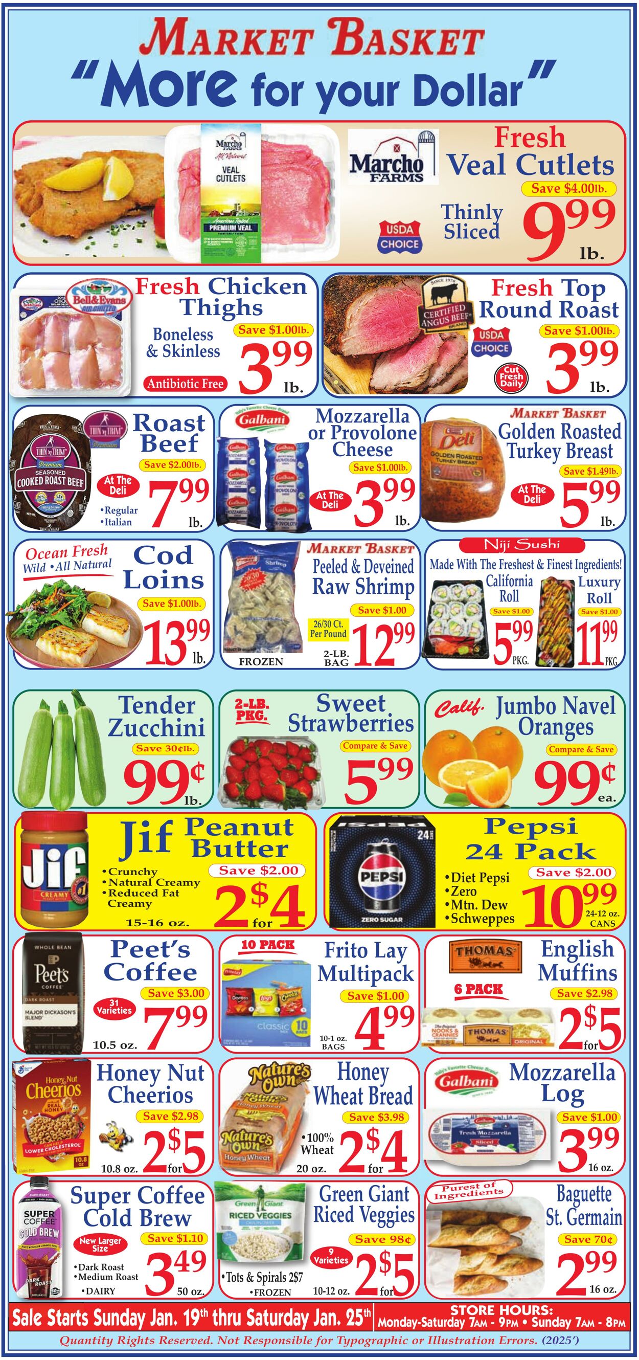 Weekly ad Market Basket 01/19/2025 - 01/25/2025