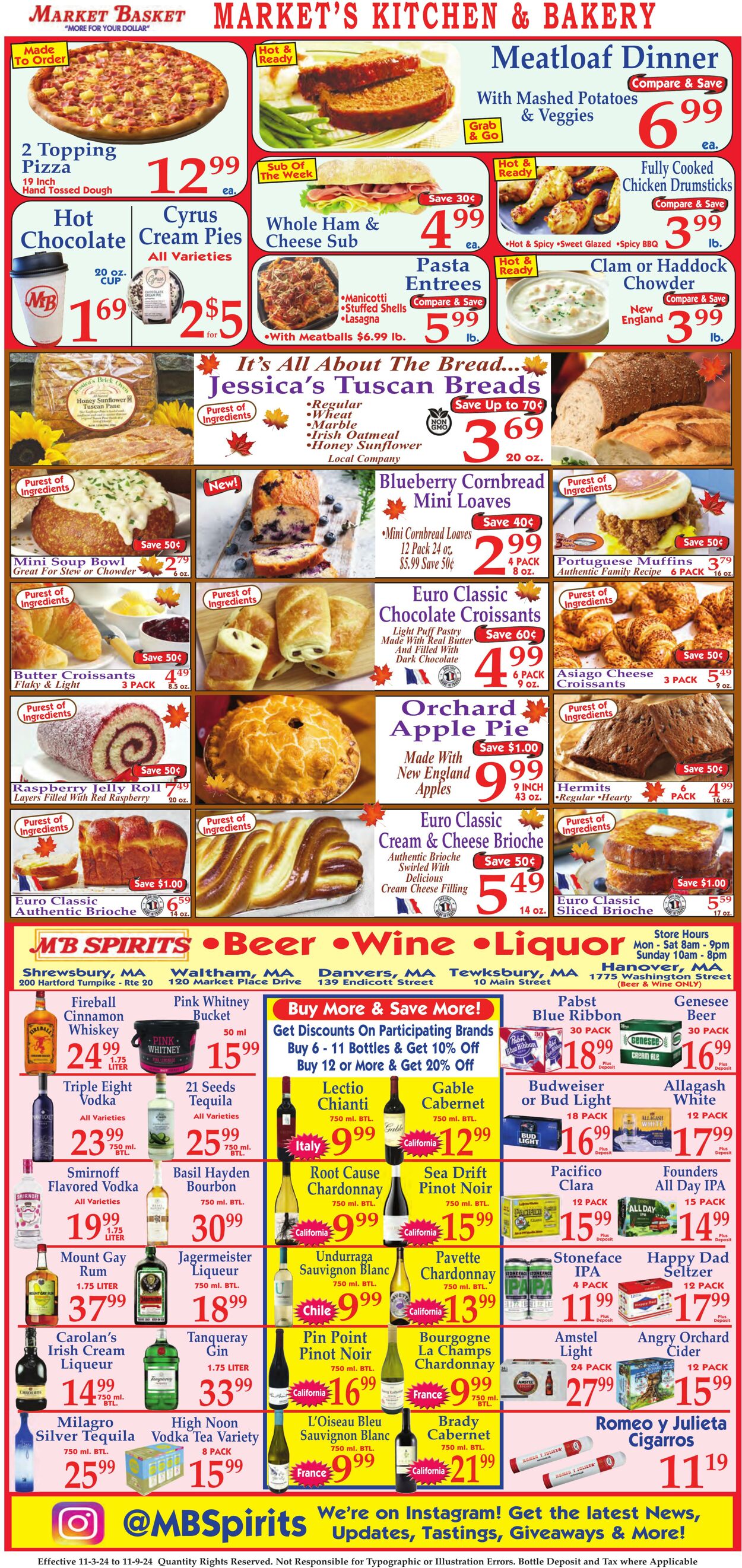 Weekly ad Market Basket 11/03/2024 - 11/09/2024