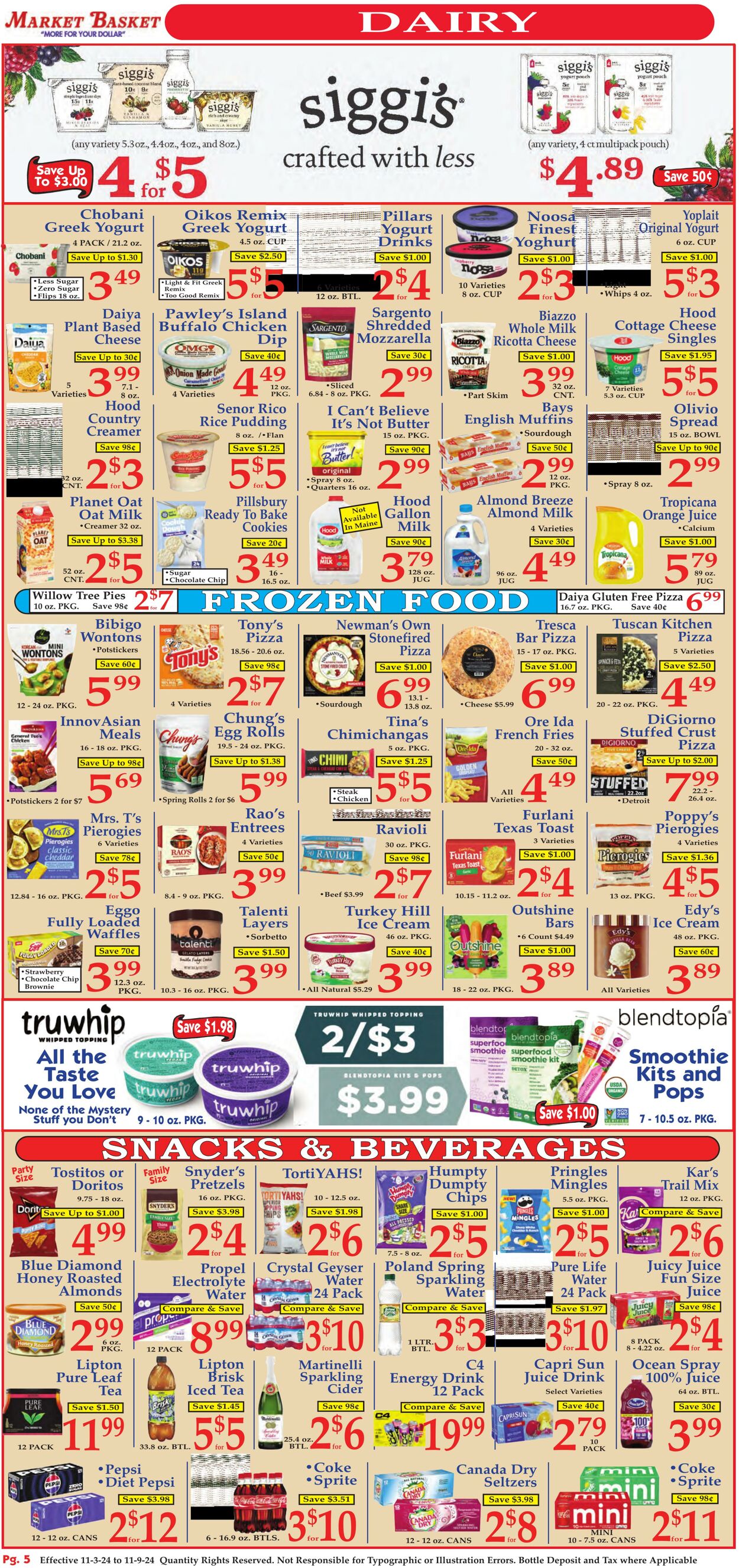 Weekly ad Market Basket 11/03/2024 - 11/09/2024