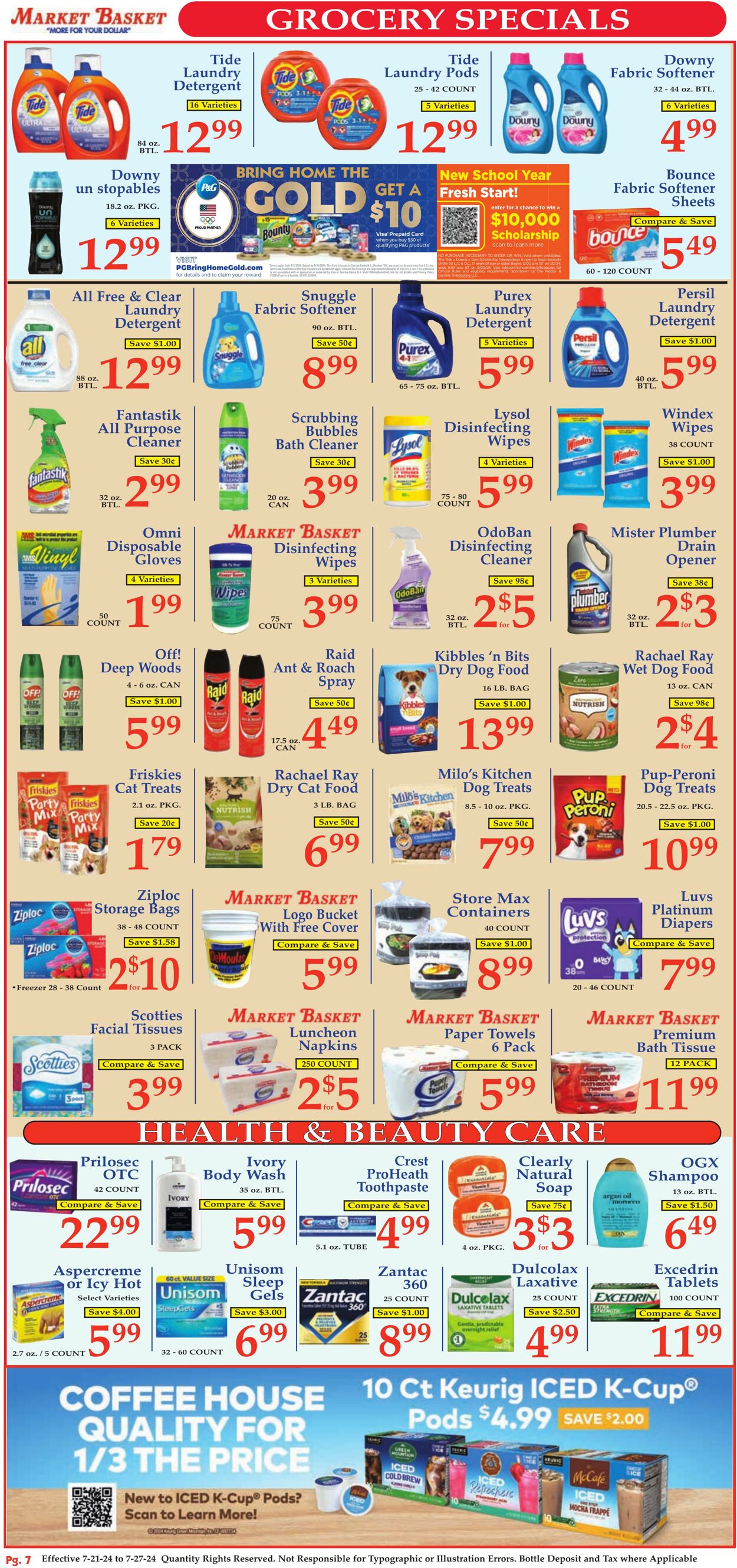 Weekly ad Market Basket 07/21/2024 - 07/27/2024