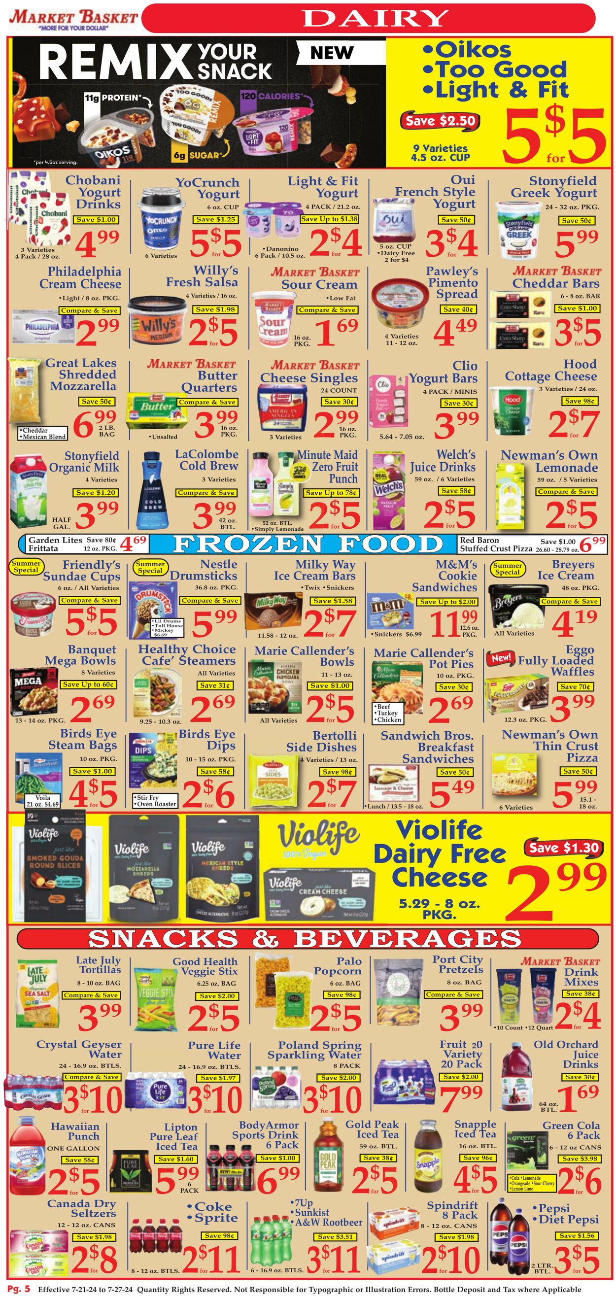 Weekly ad Market Basket 07/21/2024 - 07/27/2024