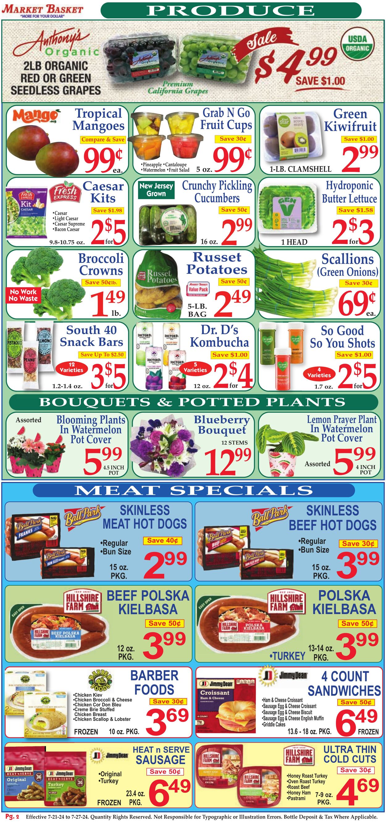 Weekly ad Market Basket 07/21/2024 - 07/27/2024