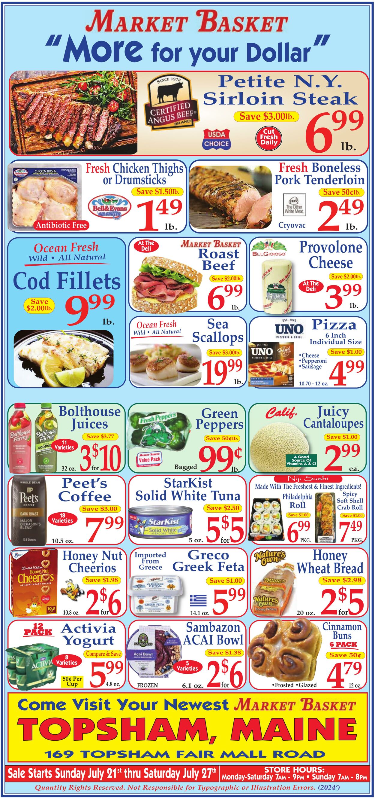 Weekly ad Market Basket 07/21/2024 - 07/27/2024