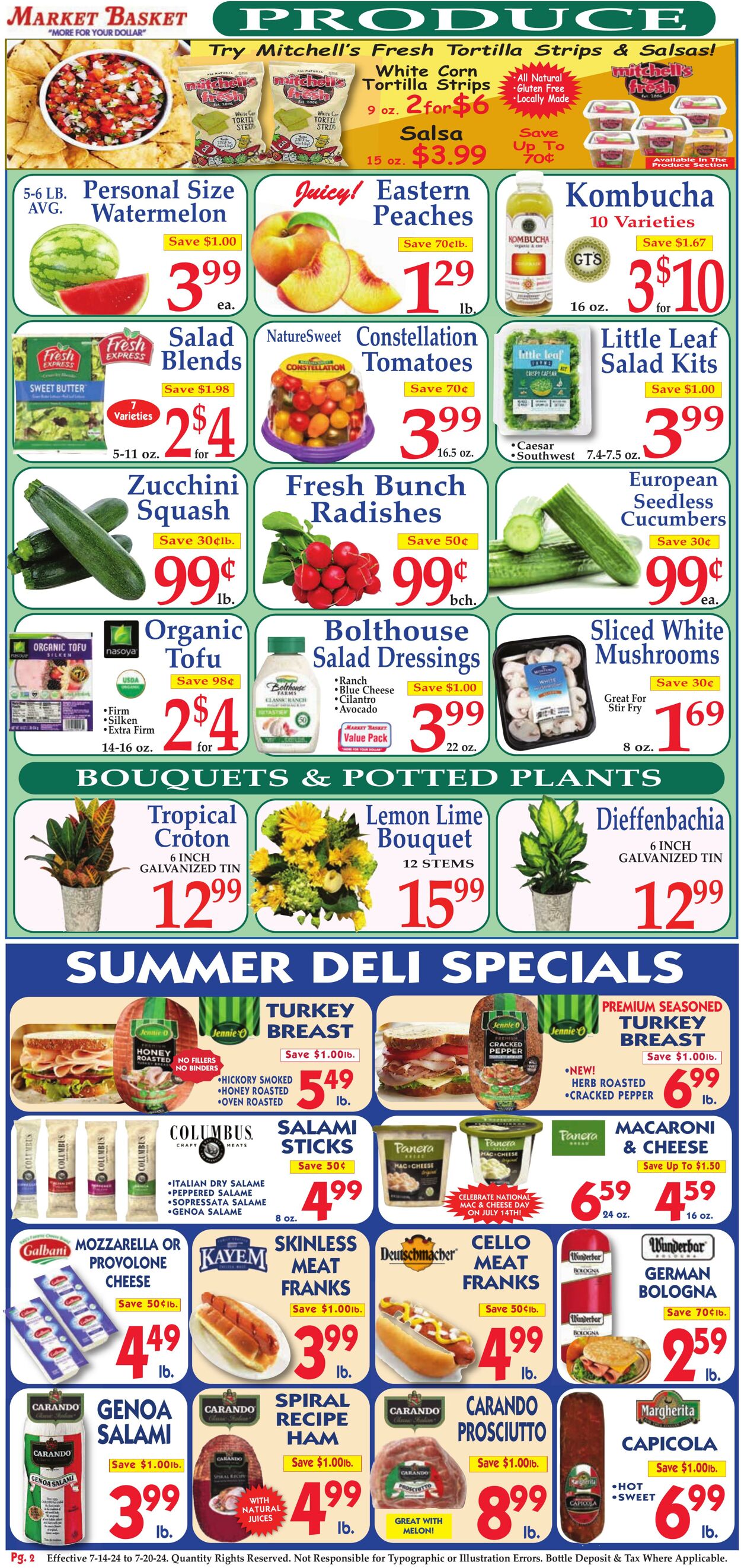 Weekly ad Market Basket 07/14/2024 - 07/20/2024