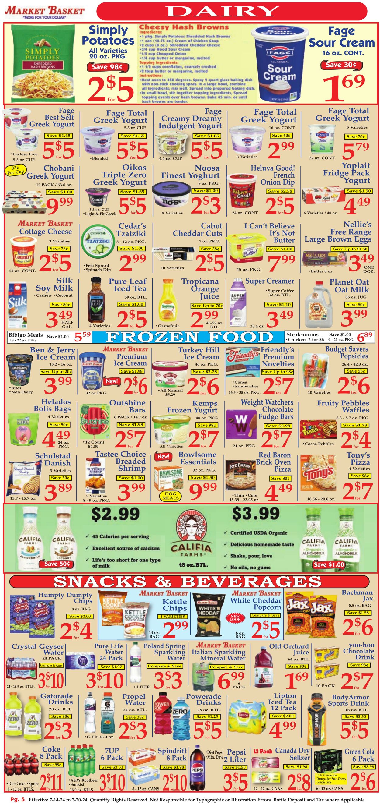 Weekly ad Market Basket 07/14/2024 - 07/20/2024