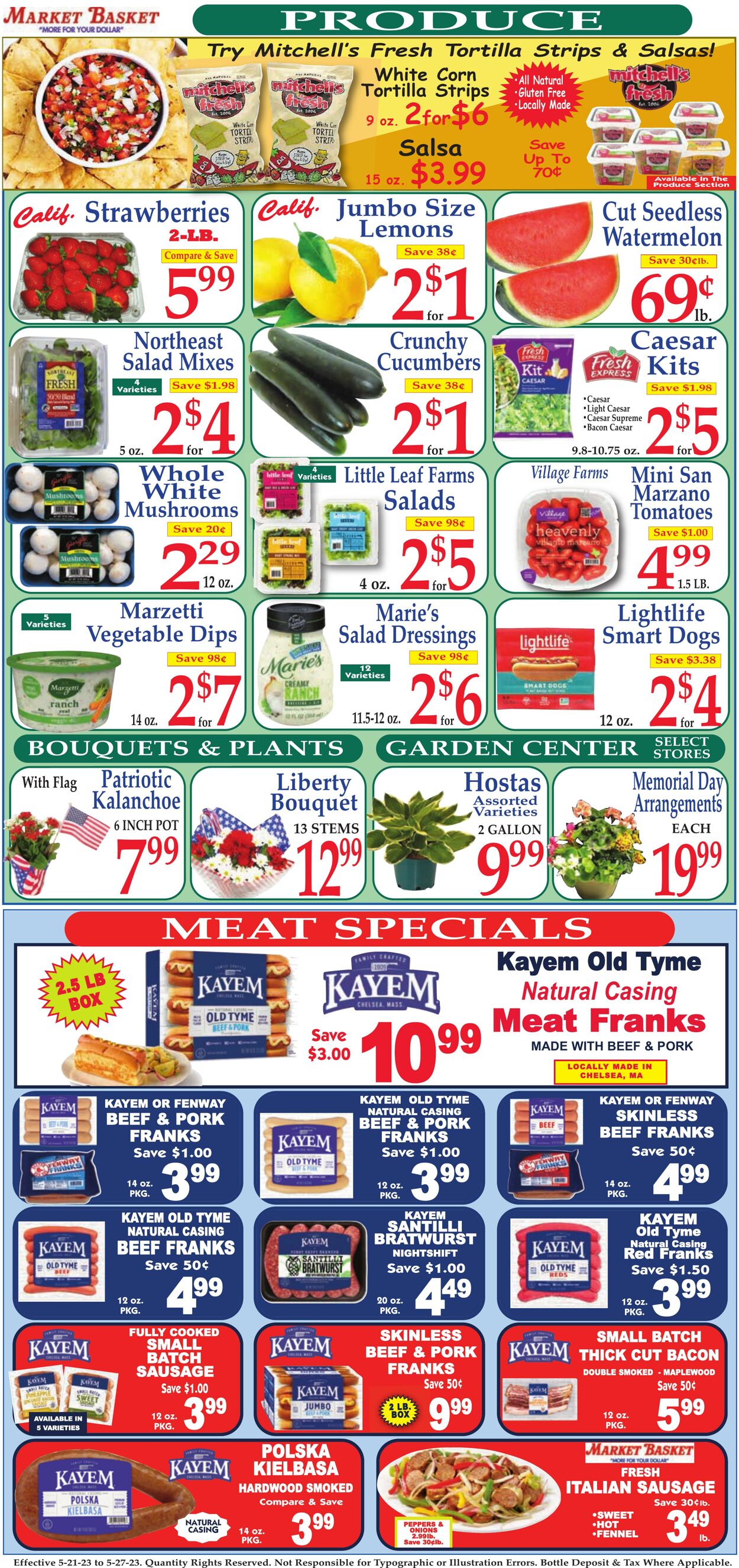 Weekly ad Market Basket 05/21/2023 - 05/27/2023