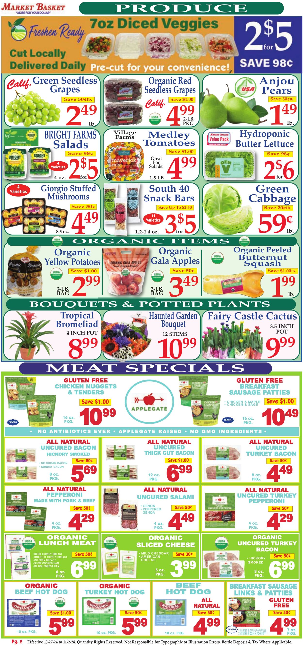 Weekly ad Market Basket 10/27/2024 - 11/02/2024