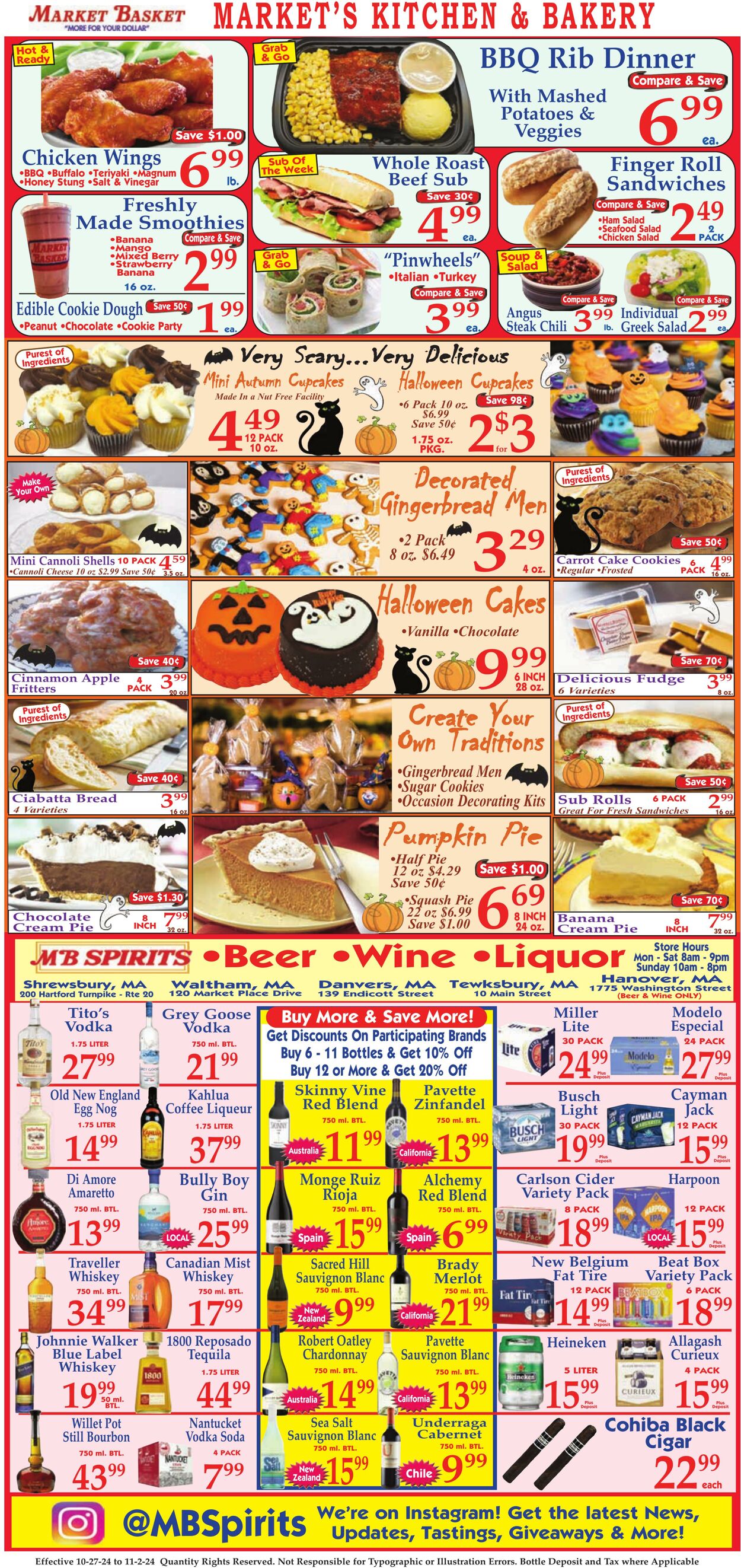 Weekly ad Market Basket 10/27/2024 - 11/02/2024