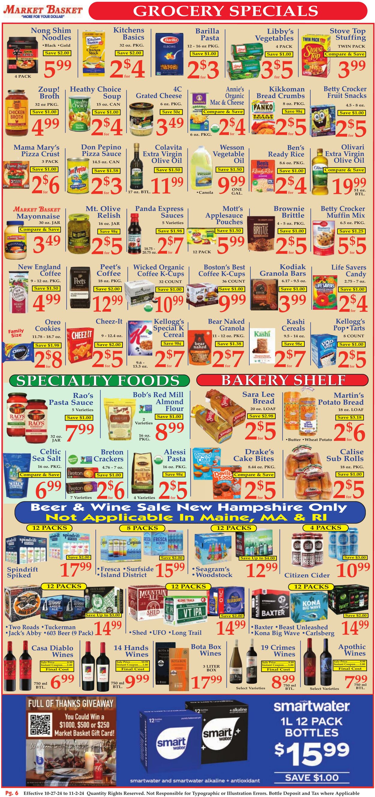 Weekly ad Market Basket 10/27/2024 - 11/02/2024