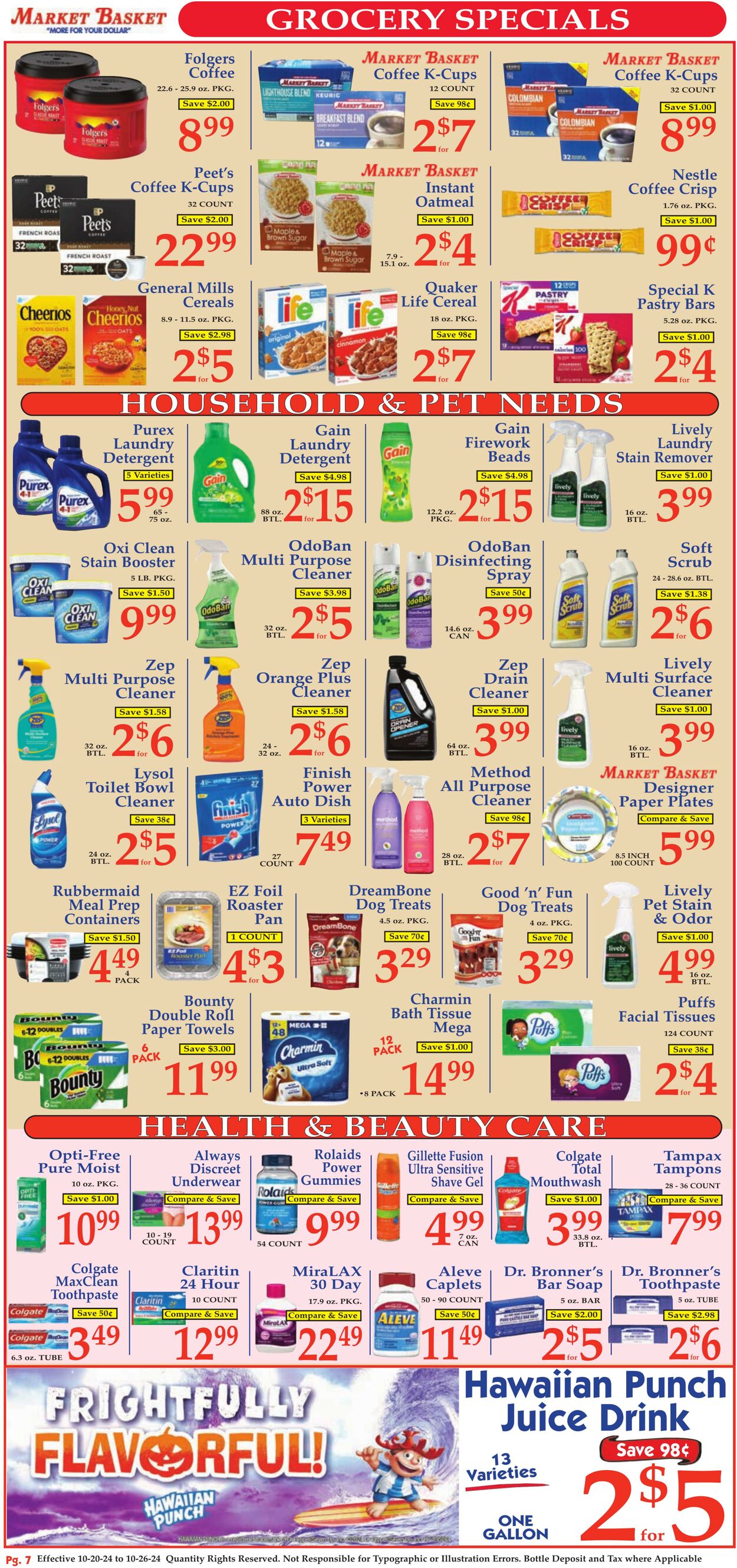 Weekly ad Market Basket 10/20/2024 - 10/26/2024