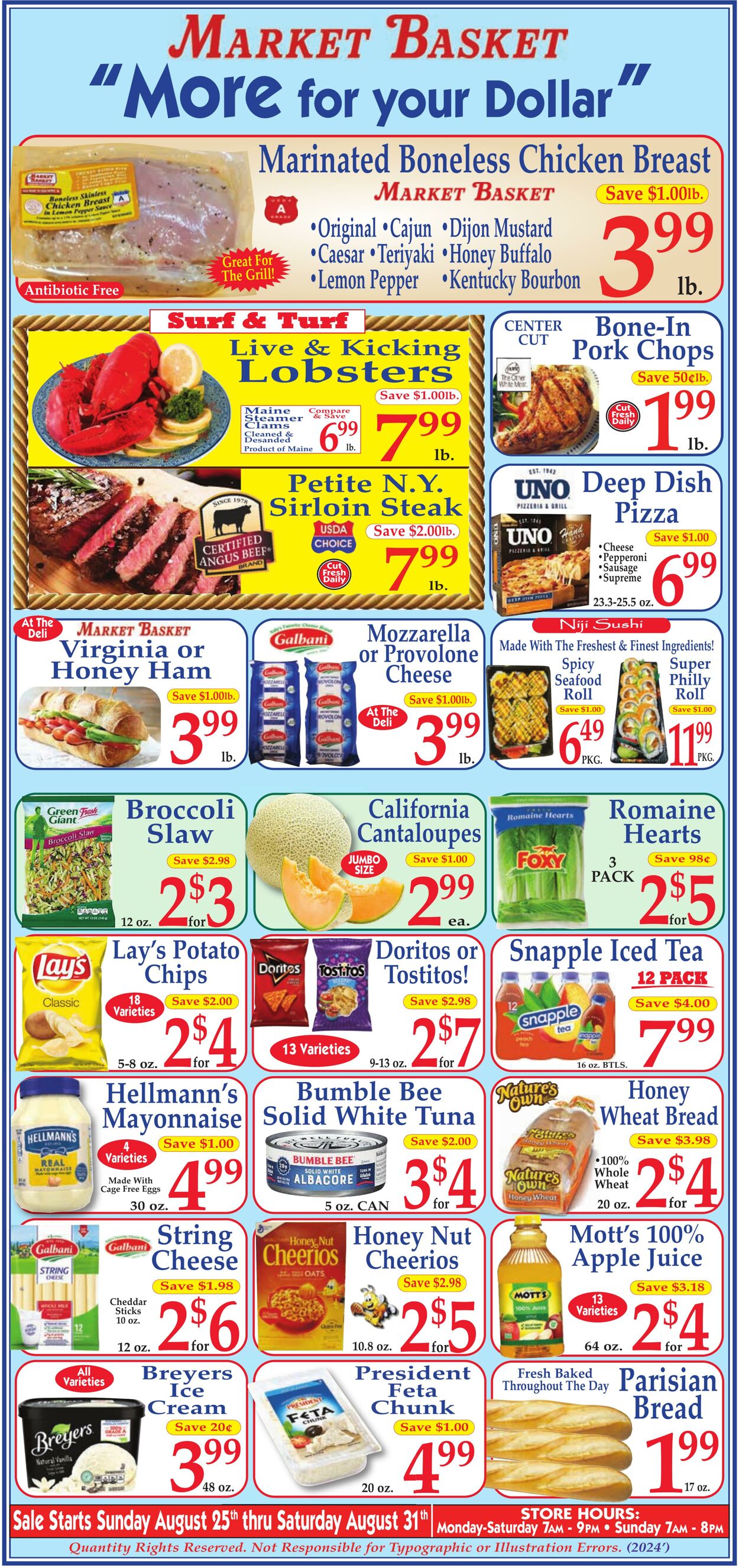 Weekly ad Market Basket 08/25/2024 - 08/31/2024