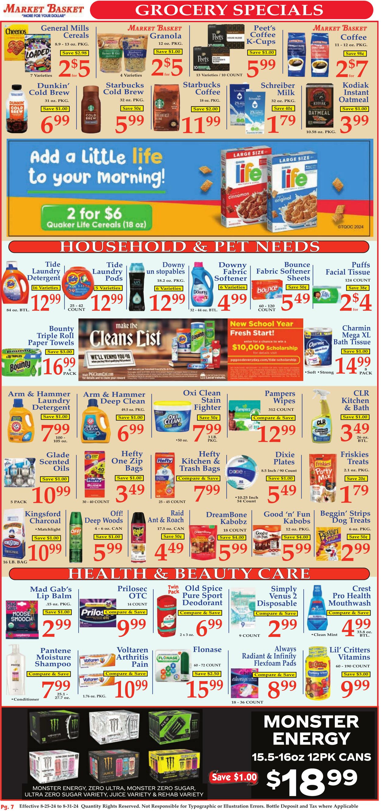 Weekly ad Market Basket 08/25/2024 - 08/31/2024