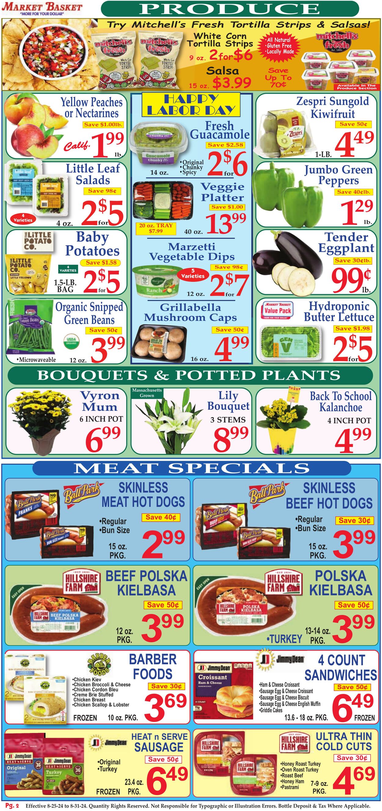 Weekly ad Market Basket 08/25/2024 - 08/31/2024