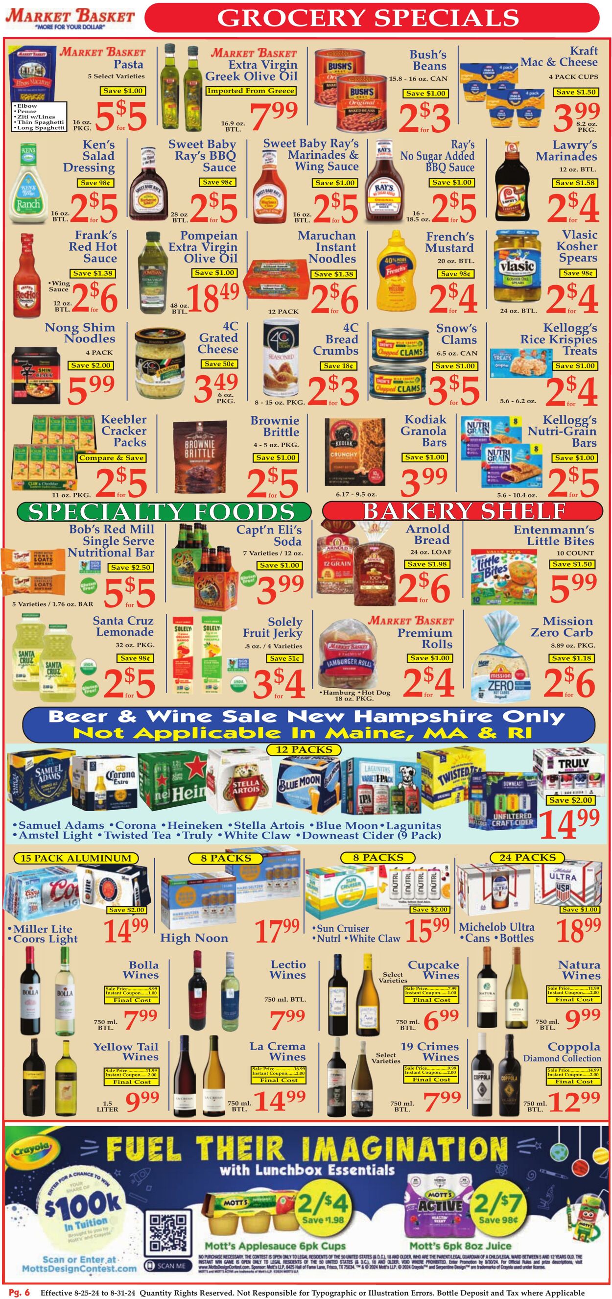 Weekly ad Market Basket 08/25/2024 - 08/31/2024