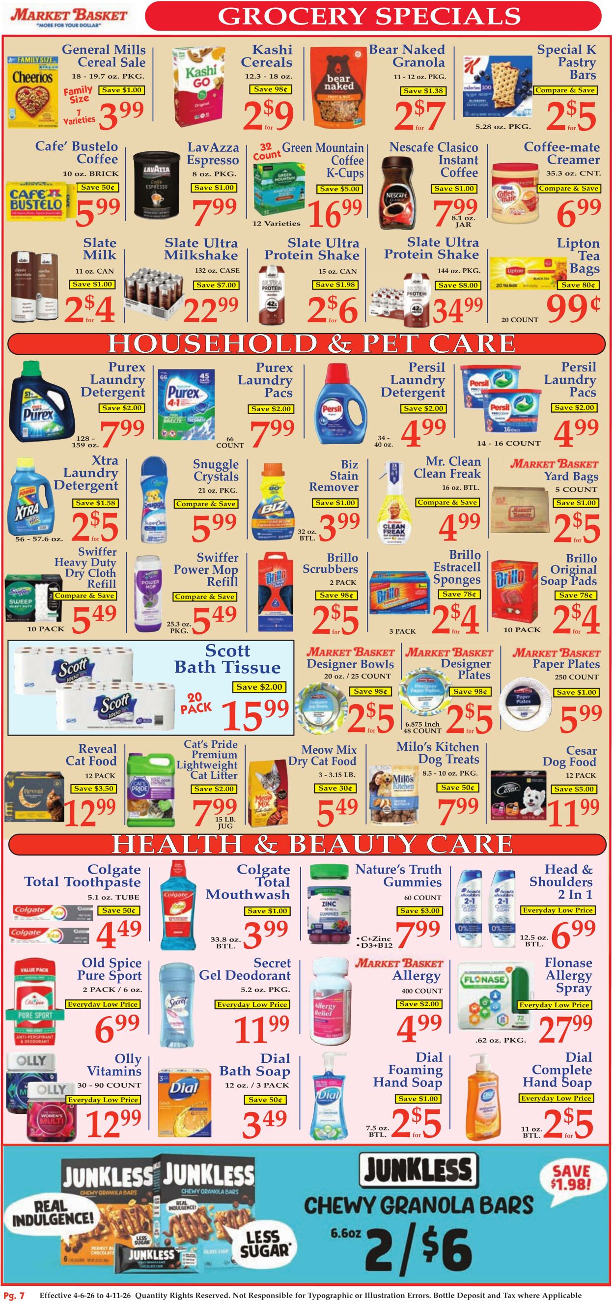 Weekly ad Market Basket 04/05/2026 - 04/11/2026
