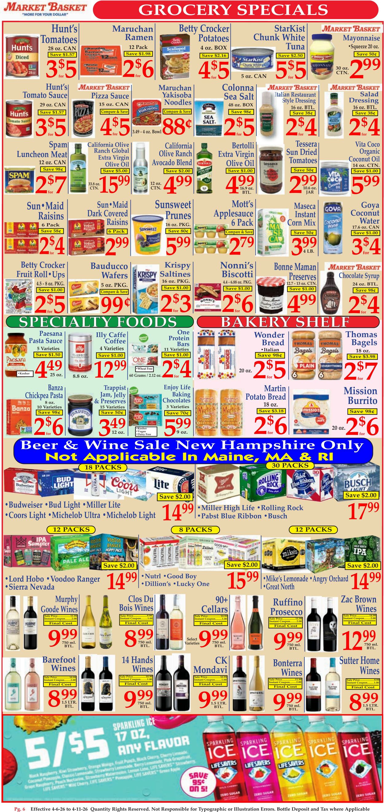 Weekly ad Market Basket 04/05/2026 - 04/11/2026