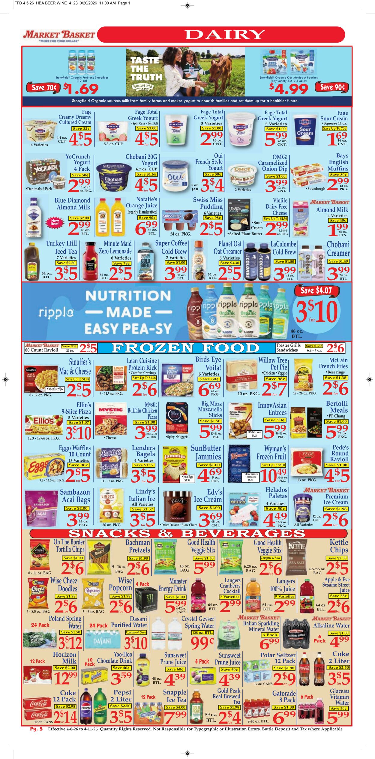 Weekly ad Market Basket 04/05/2026 - 04/11/2026