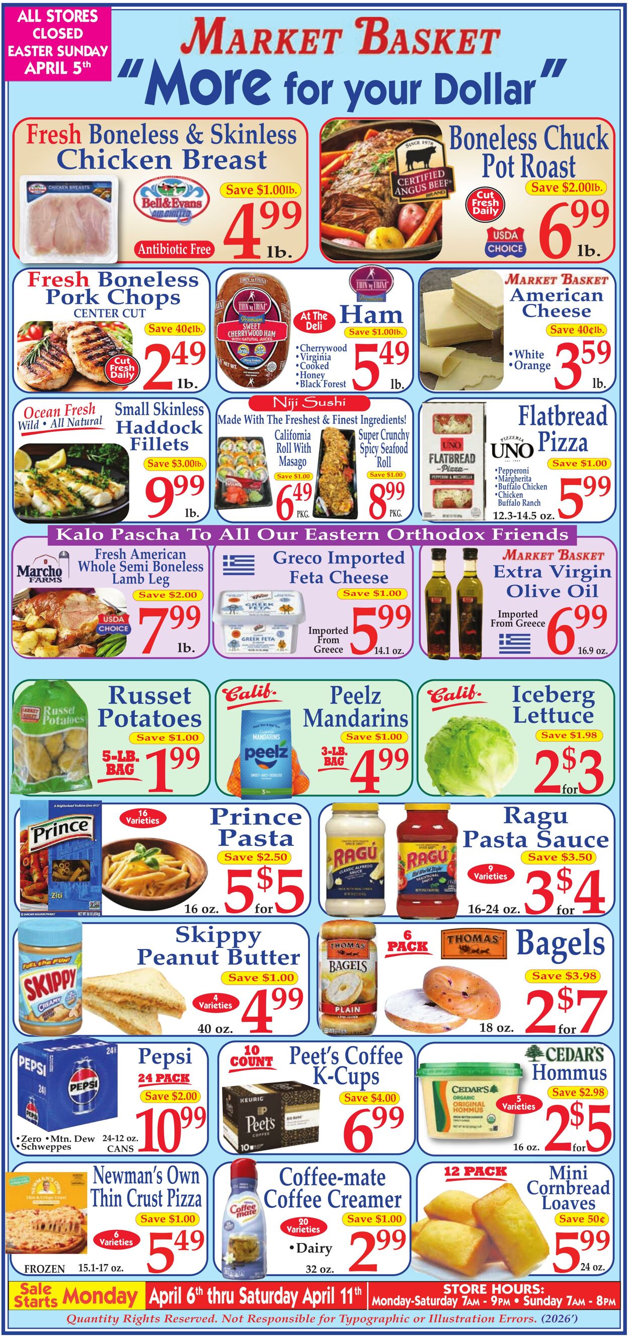 Weekly ad Market Basket 04/05/2026 - 04/11/2026