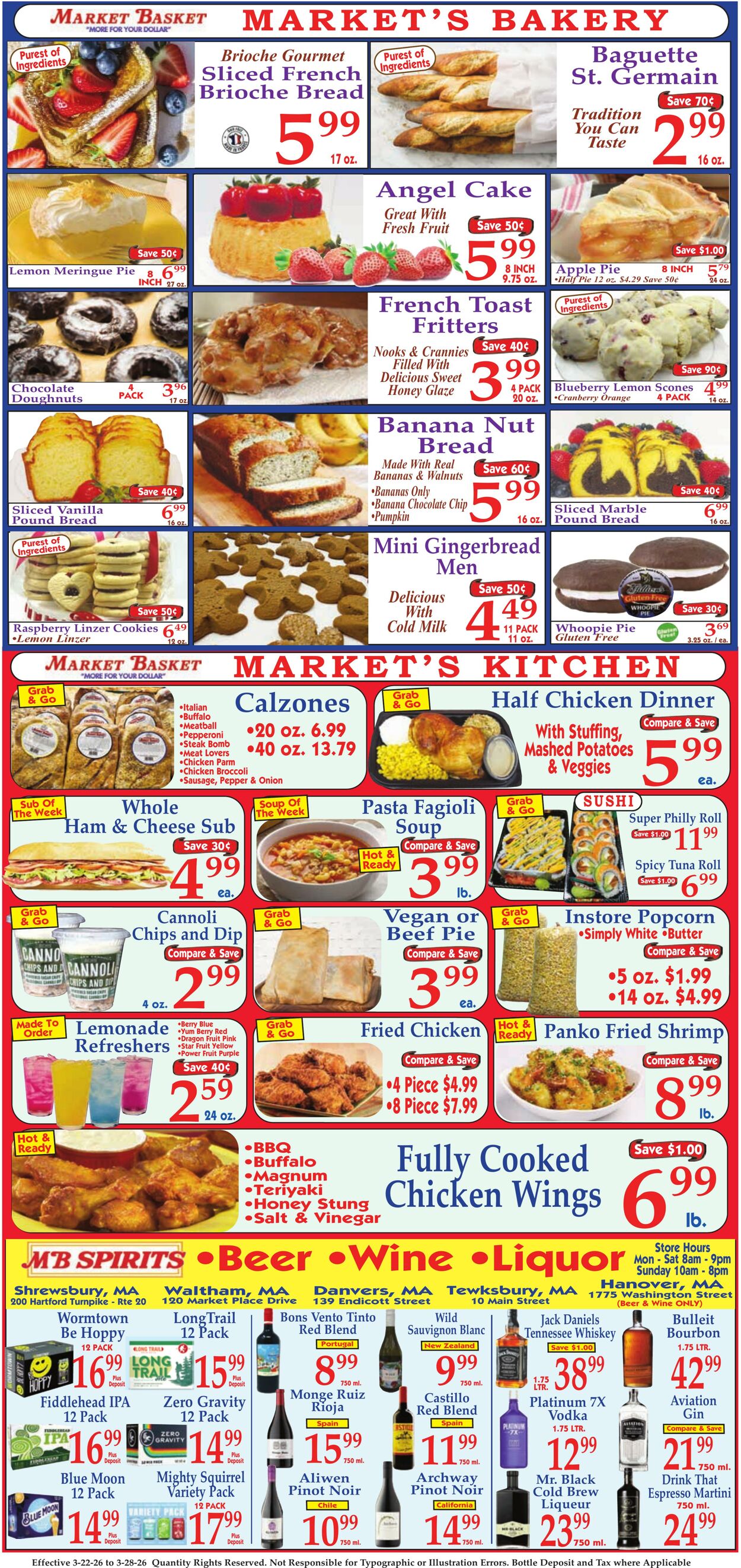 Weekly ad Market Basket 03/22/2026 - 03/28/2026