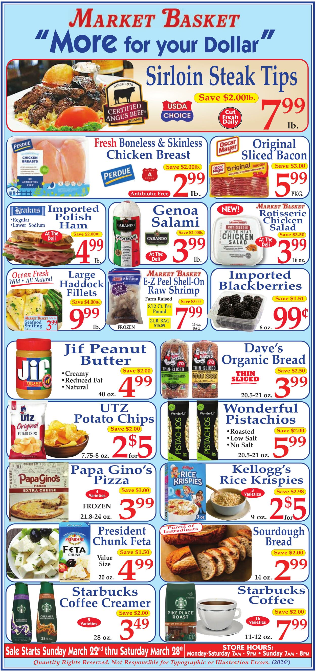 Weekly ad Market Basket 03/22/2026 - 03/28/2026