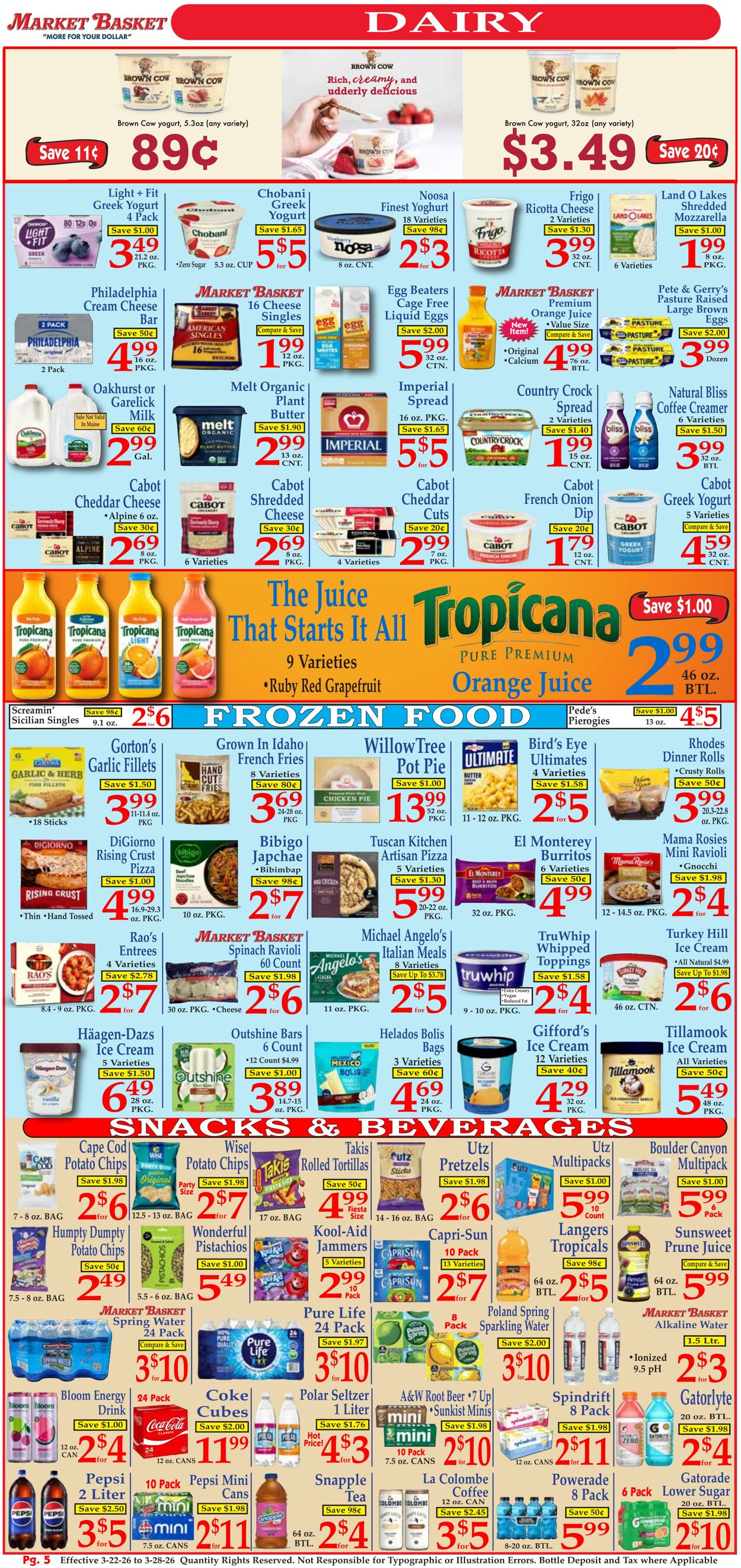Weekly ad Market Basket 03/22/2026 - 03/28/2026