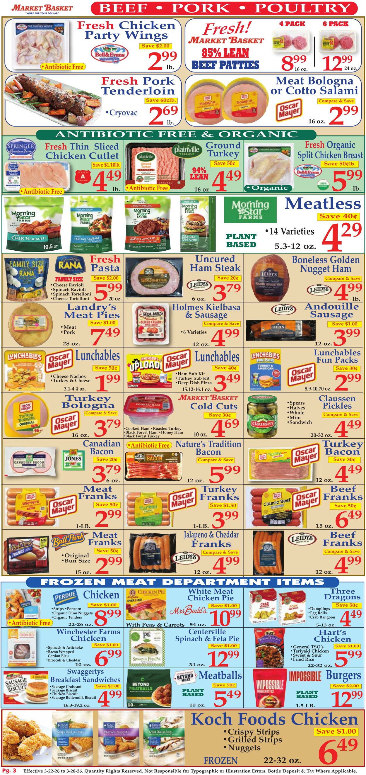 Weekly ad Market Basket 03/22/2026 - 03/28/2026