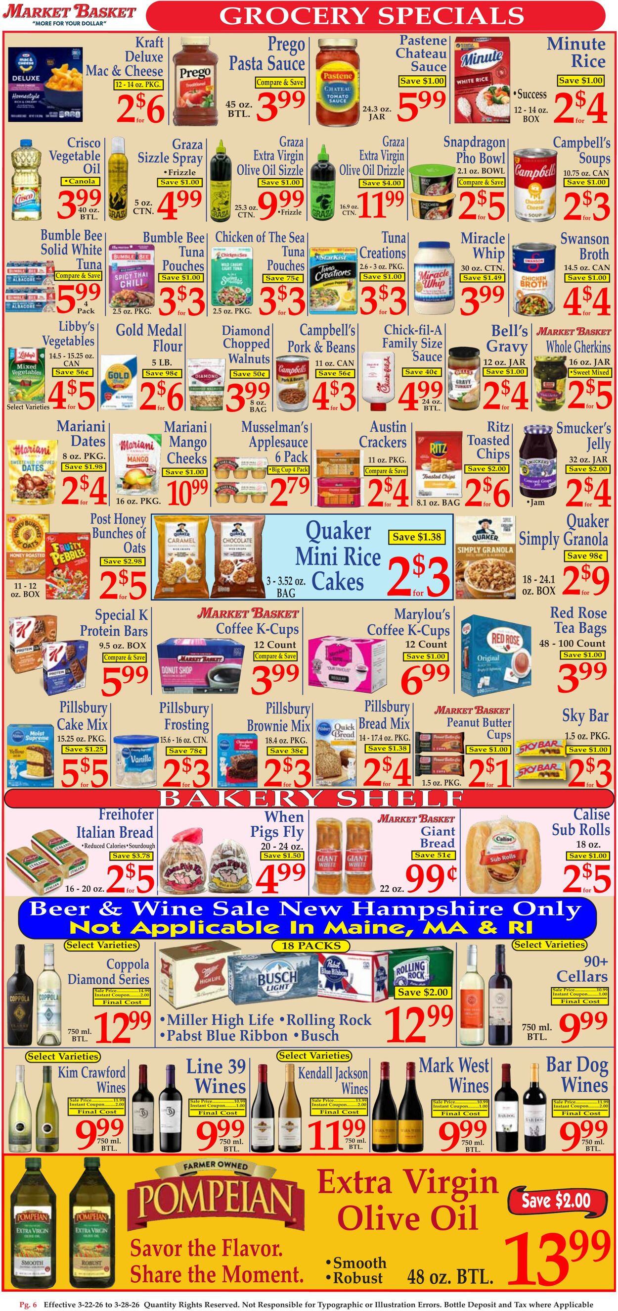 Weekly ad Market Basket 03/22/2026 - 03/28/2026