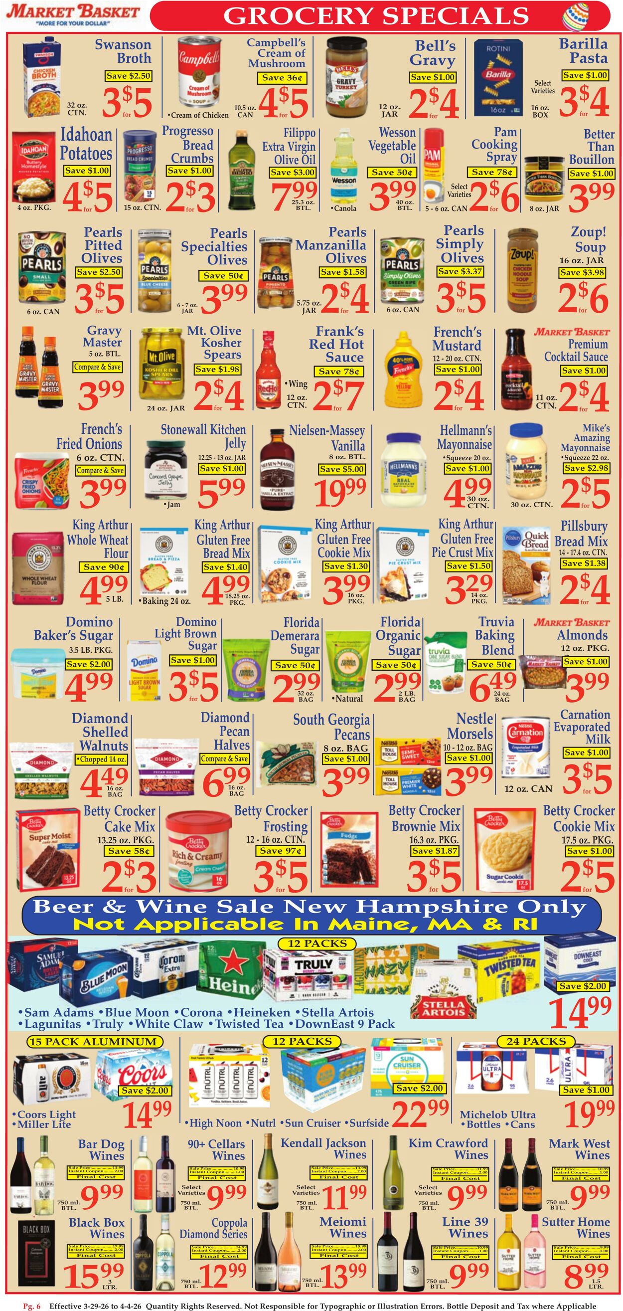 Weekly ad Market Basket 03/29/2026 - 04/04/2026