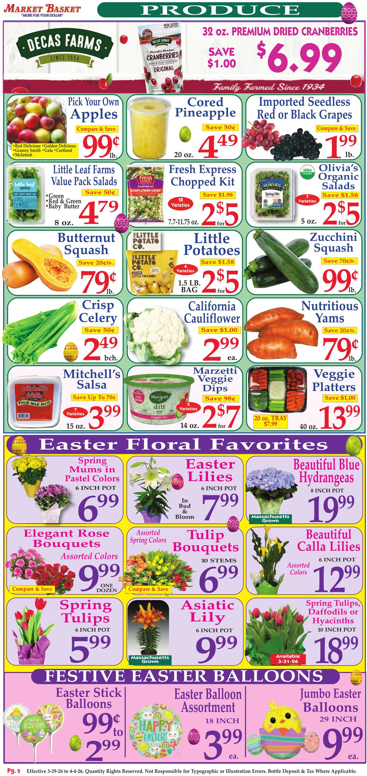 Weekly ad Market Basket 03/29/2026 - 04/04/2026