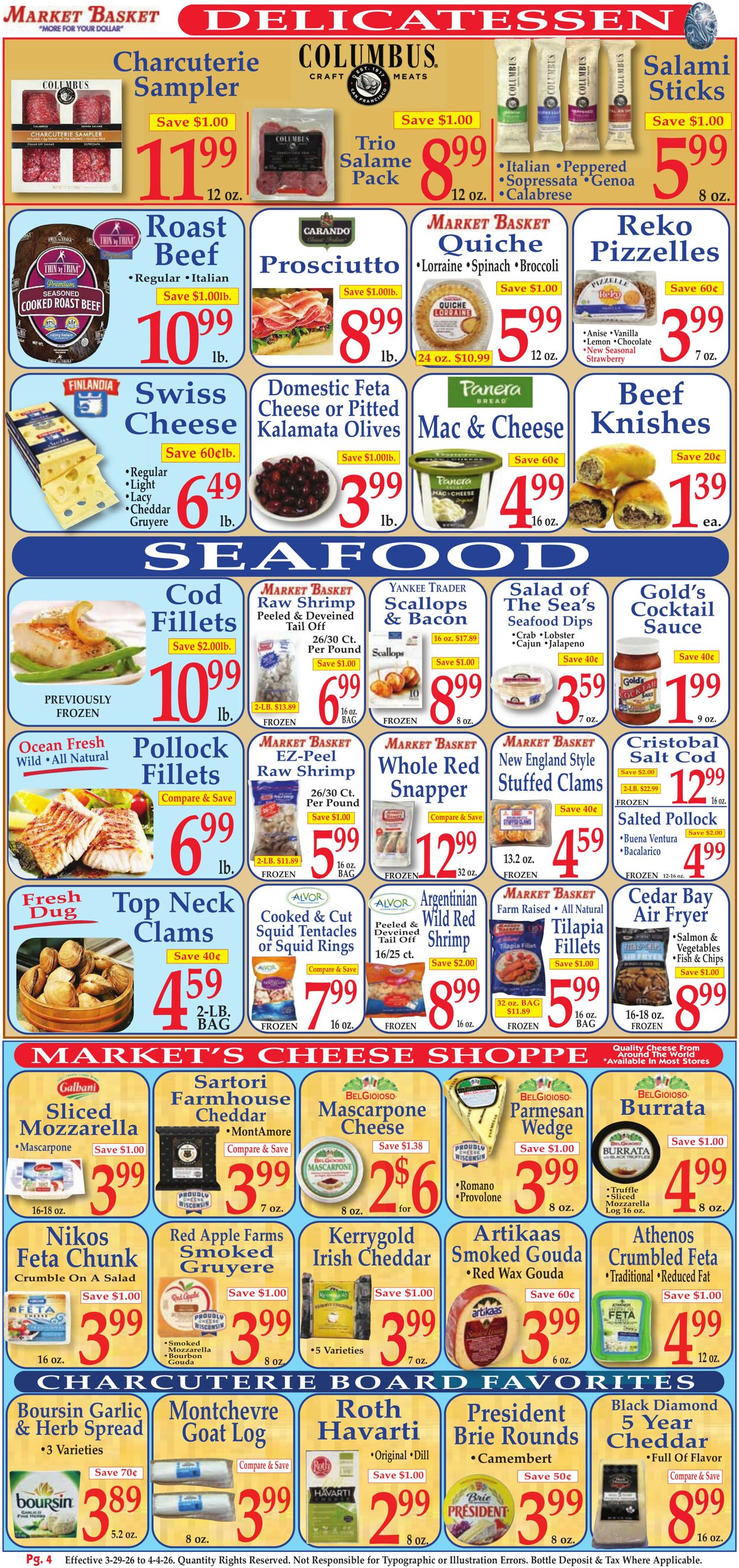 Weekly ad Market Basket 03/29/2026 - 04/04/2026