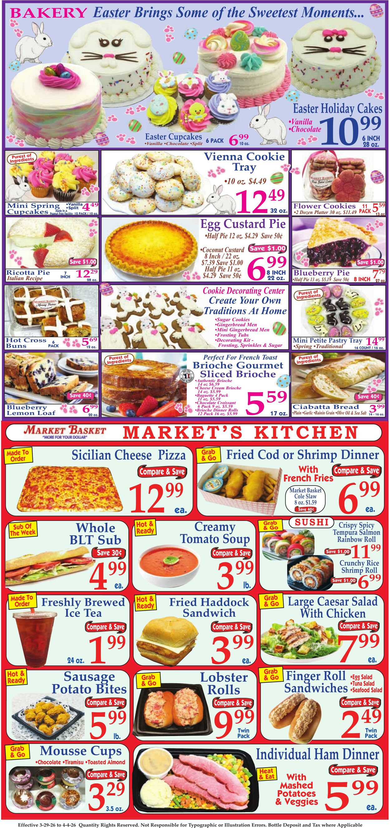 Weekly ad Market Basket 03/29/2026 - 04/04/2026