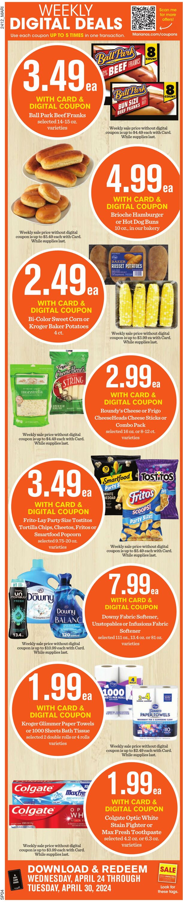 Weekly ad Mariano's 04/24/2024 - 04/30/2024