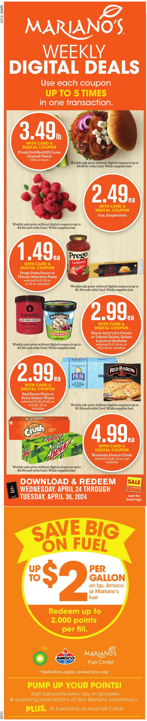 Weekly ad Mariano's 04/24/2024 - 04/30/2024