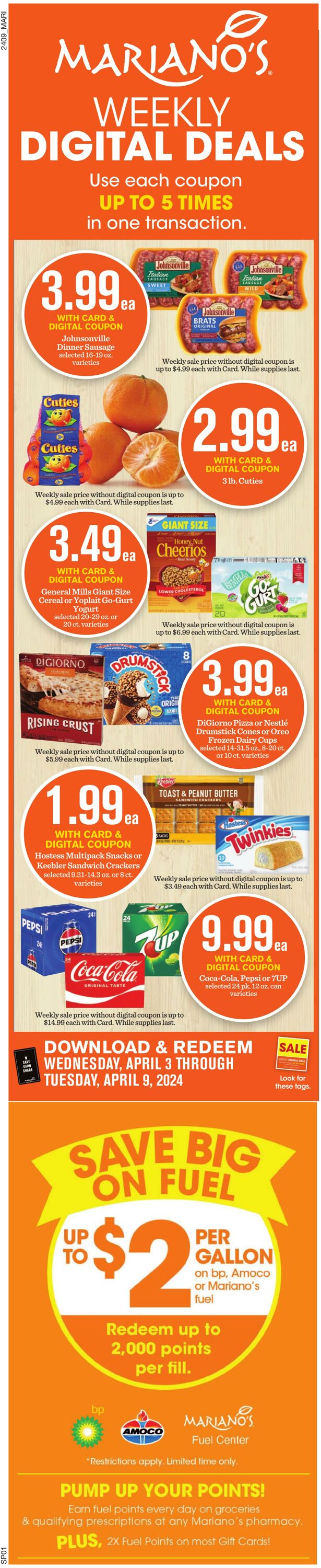 Weekly ad Mariano's 04/03/2024 - 04/09/2024