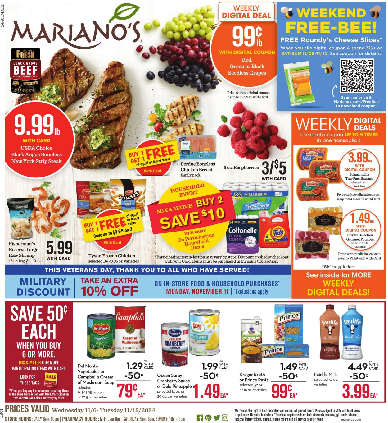 Weekly ad Mariano's 11/06/2024 - 11/12/2024