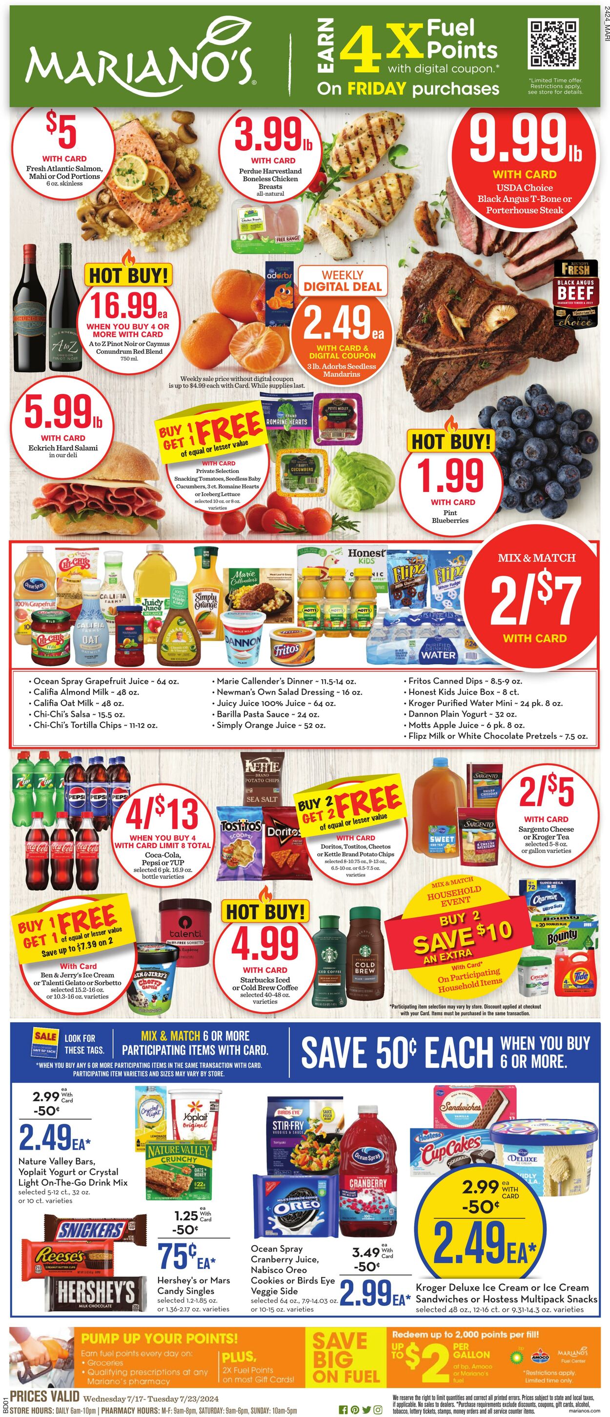 Weekly ad Mariano's 07/17/2024 - 07/23/2024