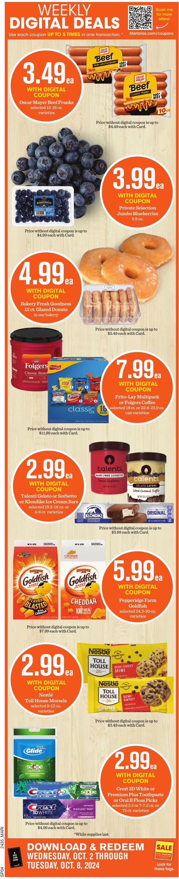 Weekly ad Mariano's 10/02/2024 - 10/08/2024