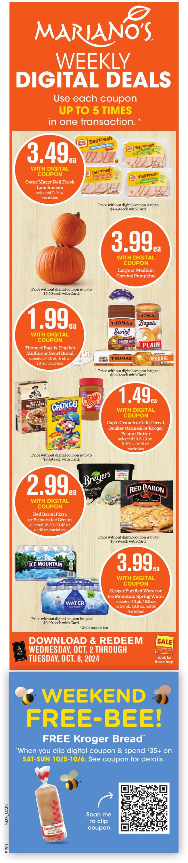 Weekly ad Mariano's 10/02/2024 - 10/08/2024