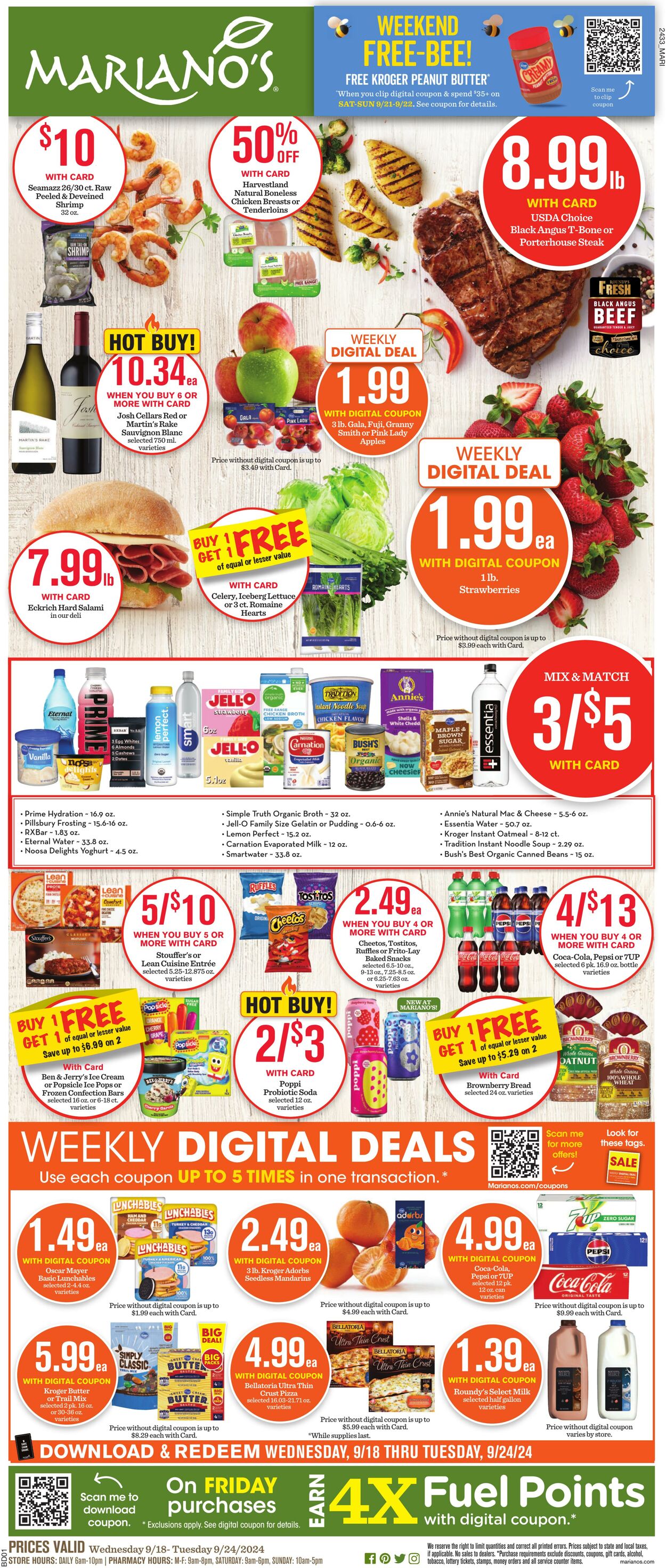 Weekly ad Mariano's 09/18/2024 - 09/24/2024