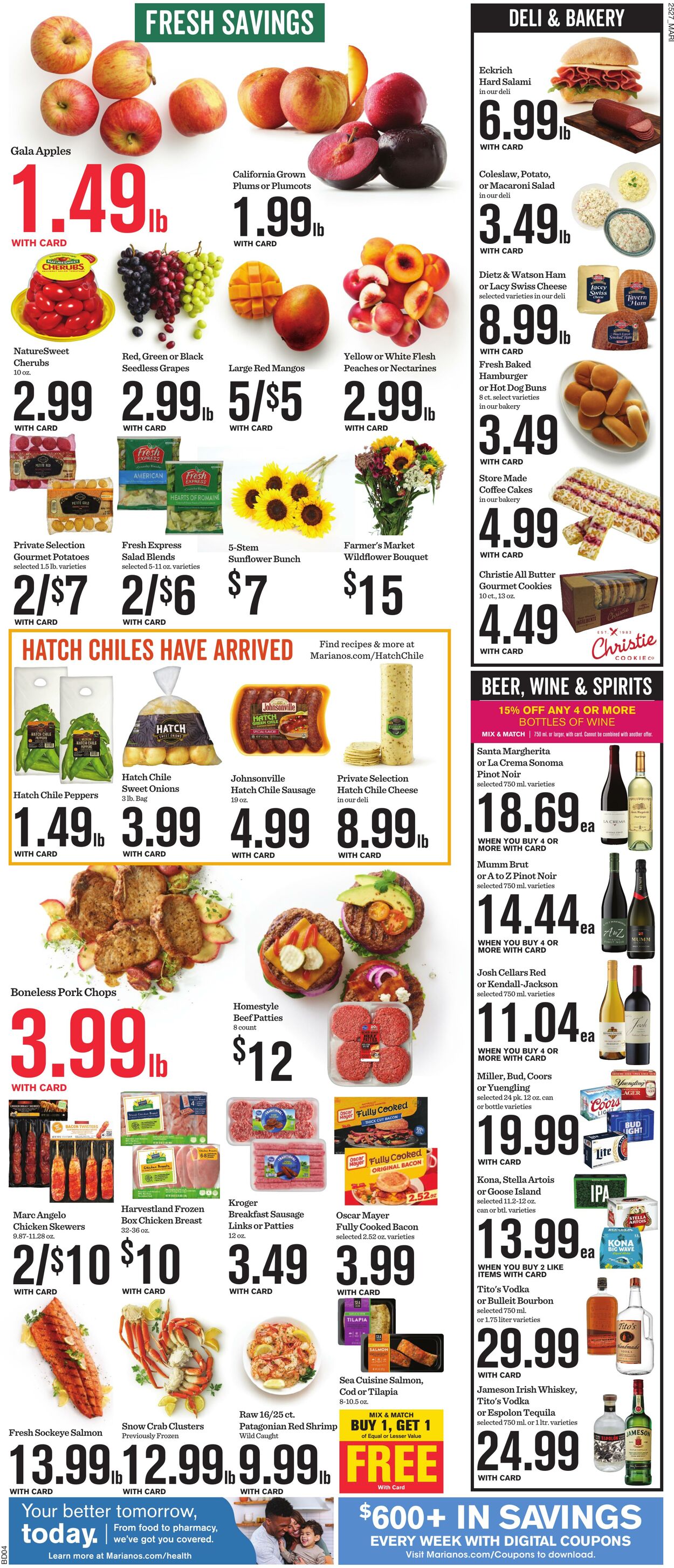 Weekly ad Mariano's 08/06/2025 - 08/12/2025