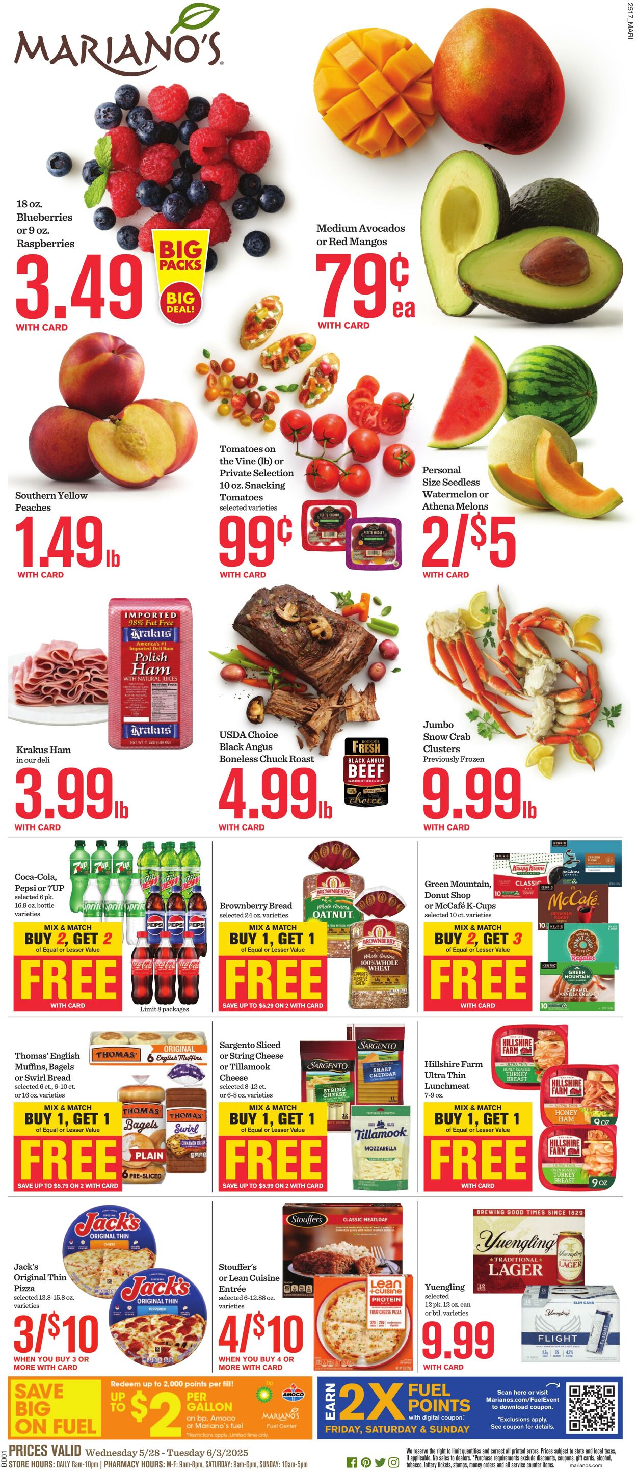 Weekly ad Mariano's 05/28/2025 - 06/03/2025
