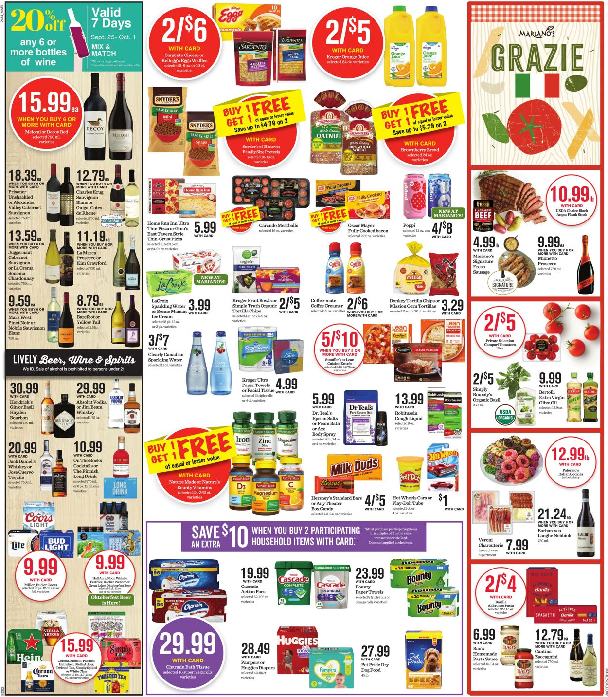 Weekly ad Mariano's 09/25/2024 - 10/01/2024