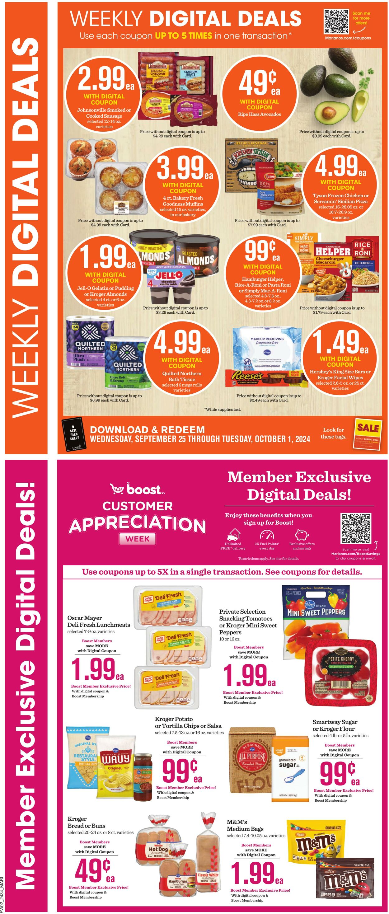 Weekly ad Mariano's 09/25/2024 - 10/01/2024