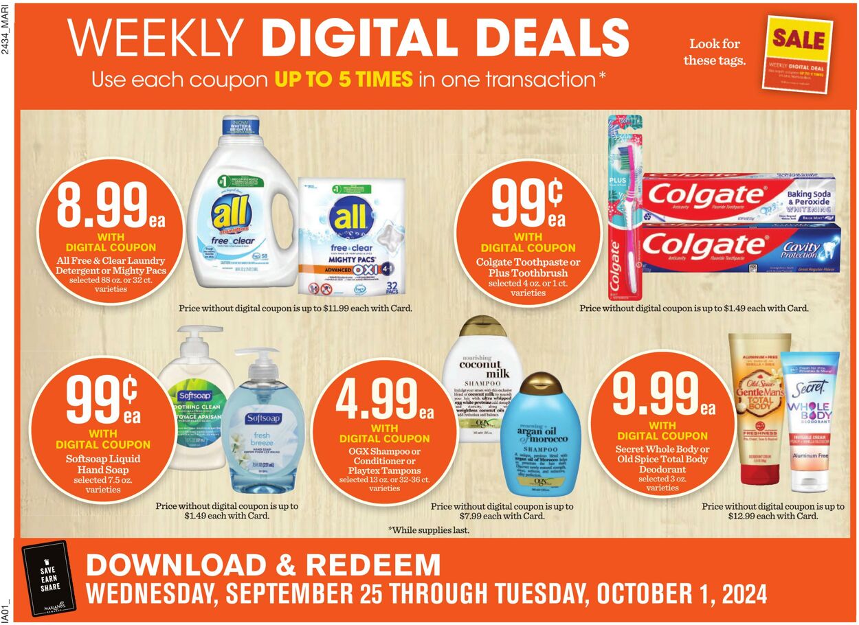 Weekly ad Mariano's 09/25/2024 - 10/01/2024