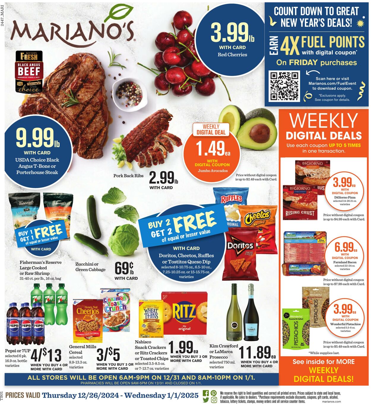 Weekly ad Mariano's 12/26/2024 - 01/01/2025