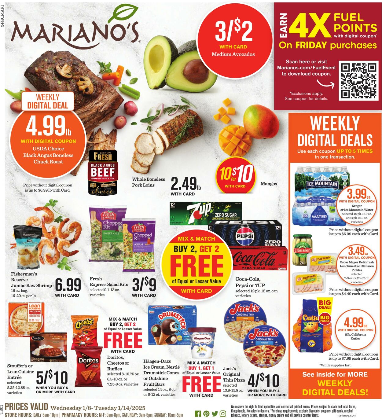 Weekly ad Mariano's 01/08/2025 - 01/14/2025