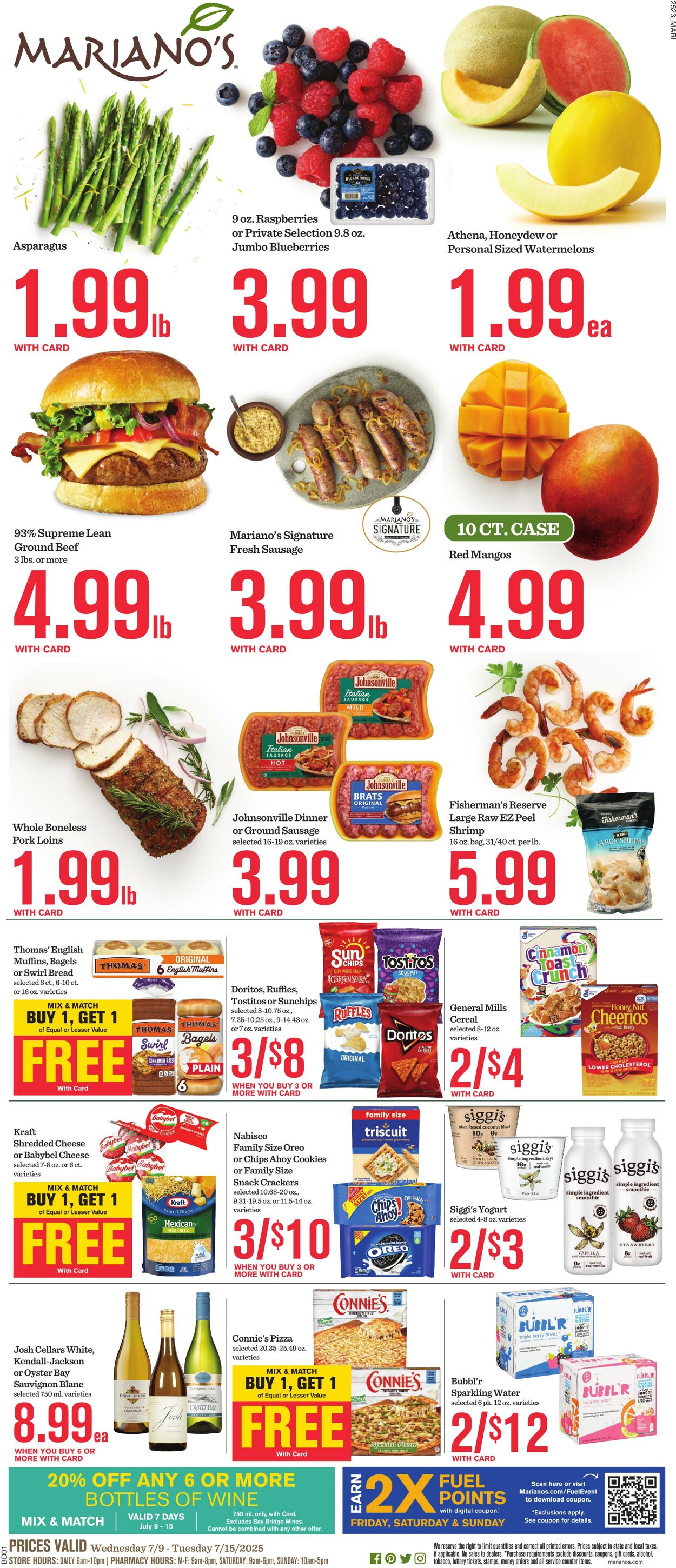 Weekly ad Mariano's 07/09/2025 - 07/15/2025